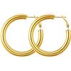 GOLDCHIC JEWELRY Orecchini Donna Cerchio 30/40/60/80MM Argento Liquido Nero Fuso Orecchini Futuristici Minimalismo Urbano Estetica Tricolore Orecchini Grandi