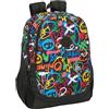 safta GRAFFITI COLORS - Zaino scuola per bambini, ideale per bambini di diverse età, comodo e versatile, qualità e resistenza, 32 x 16 x 44 cm