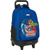 safta AVENGERS - Zaino grande con ruote, compatto, rimovibile, ideale per bambini di diverse età, comodo e versatile, qualità e resistenza, 33 x 22 x 45 cm