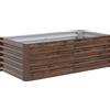 Outsunny Letto per Orto Rialzato con Fondo Aperto e Bordi Arrotondati, 180x90x57.5 cm, Marrone Scuro | Aosom Italy