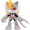 Sonic The Hedgehog DC x Sonic Tails nei panni di Cyborg - Action Figure 6,35 cm altamente articolata con design dettagliato, licenza ufficiale Jakks Pacific, regalo perfetto per fan di Sonic e DC Comics