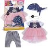 BABY born Outfit pirata con vestito, pantaloni, bandana e benda sull'occhio per bambole da 43 cm