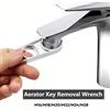 NONE 2 in 1 rubinetto aeratore chiave flussi d'acqua regolazione rubinetto gorgogliatore chiave idraulico bagno di casa rubinetti strumenti di manutenzione