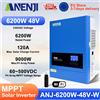 ANENJI 6.2KW 48V Inverter solare ibrido 230V Sinusoidale puro Off Grid On Grid Inversor 120A MPPT Regolatore di carica solare per pannelli fotovoltaici