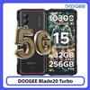 DOOGEE Blade20 Turbo 5G - Smartphone robusto, Android 15, Gemini AI, schermo da 6.6" HD+, 32GB di RAM + 256GB di memoria, doppia fotocamera AI, batteria da 10300mAh, NFC
