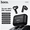 HOCO EQ35 Auricolari Bluetooth True Wireless con ANC+ENC, Sei Microfoni per Riduzione del Rumore, Cuffie Stereo In-Ear con Funzione di Controllo App TWS