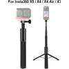 PULUZ Bastone Selfie Retrattile Invisibile 1,22m con Treppiede per Insta360 X5 / X4 / X4 Air / X3 / DJI / GoPro Accessori per Fotocamera