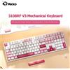 AKKO Tastiera Akko 3108RF Copritasti con profilo RGB Cherry/MOA a grandezza naturale al 100% Tastiera meccanica dual-mode cablata da 2,4 GHz per giochi da ufficio