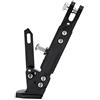 Kuuleyn Cavalletto Regolabile per Moto, Supporto Universale per Supporto Laterale Regolabile Adatto per 155125(Nero)