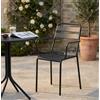 MIlani Home ROMANUS - poltrona da giardino impilabile in ferro