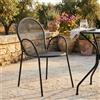 MIlani Home MARIS - poltrona da giardino impilabile in ferro