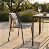 MIlani Home AVIIM - poltrona da giardino impilabile in ferro