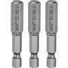 QUARKZMAN 3pz H8,0 Chiavi a Brugola per Punte da Trapano 8mm Punte Metriche Piane 1/4 Attacco Esagonale 50mm (2) Punta Cacciavite Esagonali Magnetico Lungo Industriale per Viti