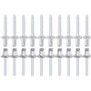 DTGN 6mm x 10mm (DxL) Cieco Rivetti - 25pz - Buono per Macchinari Giunzione - Alluminio Cupola Aperto Terminale Rivetto