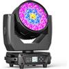 Does not apply 19X15W LED RGBW Teste Mobili, Wash Zoom 540°X/270°Y Rotazione D-Mx512 Controllo