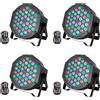 Does not apply Uking 4PCS Par 36 LED Batteria Ricaricabile, RGB Luci Da Palco Esterno Con Telec