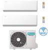 Hisense Climatizzatore Condizionatore Hisense Uni HB Wifi R32 Dual Split Inverter 9000 + 9000 BTU con U.E. 3AMW62U4RJC Classe A++/A+