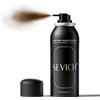 Sevich Spray per capelli sparsi - Instant Hair Thickening Powder per uomini e donne, fibre per capelli sottili, impermeabile, resistente al sudore, aspetto naturale, 80 ml, marrone scuro