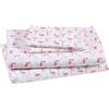 Beatrice Home Fashions Elite Home Set di lenzuola con tasca profonda, fenicottero rosa, completo