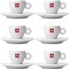 ILLY Set 6 tazzine Caffe' Illy in porcellana con piattino