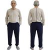 FERRUCCI COMFORT Pigiama Sanitario con Cerniera Posteriore Chiusura Zip in 100% Cotone - Ideale per Anziani, Incontinenza, Alzheimer e Demenza, Tuta Intera (IT, Testo, S, Regular, Regular, Rosa)