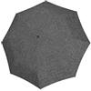 reisenthel umbrella pocket classic - Ombrello Tascabile Antivento con Apertura Manuale, Manico con Design Ergonomico, Realizzato con Bottiglie in PET Riciclate, Argento