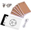 Fesjoy Kit Flip Book con blocco LED per tablet 300 fogli di carta disegno con vite per rilegatura, per disegnare cartoni animati, cartoni animati, set di inetti per pollice, set
