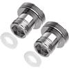 Yvyan Adattatore per rubinetto M16 su M22 - 2 pezzi, adattatore a doppia filettatura per filettatura esterna M16(≈15.5mm) e M22(≈21.5mm) per spruzzatore d'acqua e filtro dell'acqua da cucina (M22-M16)