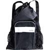Athletico Borsa da nuoto in rete Athletico - Borsa da piscina in rete con scomparti asciutti e bagnati per nuoto, spiaggia, campeggio e altro (Nero)