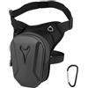 Vylyciy Marsupio da Gamba Moto, Marsupio Cosciale per Uomo e Donna, EVA Impermeabile Borsa da Gamba, Borsello da Moto, Marsupio Sportivo da Gamba per Ciclismo, Viaggio, Campeggio, Pesca