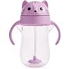 Munchkin Tazza con Cannuccia Appesantita Any Angle Antigoccia | Tazza di Transizione | Dai 6 Mesi | Tecnologia Click-Lock | 296ml / 10oz | Gatto