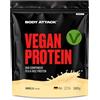 Body Attack Vegan Duo-Component Protein Vanilla, 1000g, Proteine vegane provenienti da due fonti vegetali, Sacchetto ecologico richiudibile, 9.060mg di EAA e 4.650mg di BCAA, Made in Germany