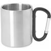 Tazza in acciaio con moschettone personalizzabile Oslon 210 ml personalizzate o neutre