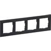LEGRAND, SEANO 765474 - Telaio, in termoplastica, senza alogeni, dimensioni: 87 x 301 mm, colore: antracite laccato