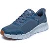 Skechers Uomo Bobs B Flex 2.0 Slip-In ALLENATRICE, Charcoal Engineered Knit, 42 EU