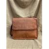 Fatto a mano Borsa marrone completa 13" Goat - vero laptop da uomo
