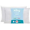 Kiby Coppia Cuscini Kiby per Letto Matrimoniale con Imbottitura in FIOCCO, Supporto Collo e Spalle, Anallergico e Lavabile, Federa Traspirante [Dispositivo Medico] (Certificato OEKO-TEX®)
