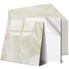 OJTOJT - Piastrelle autoadesive da parete, 44 pezzi, Peel and Stick Tiles 30 x 30 cm, impermeabile e antimacchia, per cucina, soggiorno (44, Giada Ghiacciata Gialla)