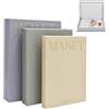Jonuin Set Di 3 Libri Decorativi Per La Casa, Libri Decorativi, Librida Tavolino, Scatole Impilabili In Lino, Libri DecorativiFinti, Per Librerie e Tavolini Da Caffè