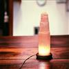 4All Selenite Crystal Rock - Lampada a LED con USB, realizzata a mano, multicolore, per energia spirituale e guarigione, meditazione, decorazione per la casa, idea regalo, base in legno minerale (20
