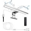 KYOTECH Lampada da Specchio a LED per Bagno 30cm Dimmerabile con Telecomando 10W 650LM Lampada da Bagno Impermeabile IP44 con interruttore Morsetto su Specchio,Armadio,Illuminazione a Parete