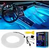 Keiurot Filo LED Auto Interni Luce per Auto USB Neon El Filo per Auto Ghiaccio Blu 5V Neon Auto Interno Atmosfera Interno Striscia Luce Bordo Decorazione