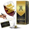 Aurìca Calice Vino Personalizzato 40 Anni - Regala Un Bicchiere Piegato Elegante E Simpatico Per Compleanno Uomo E Donna con Scatola Regalo Inclusa! Un Brindisi Originale 1986 Un'Annata Quasi Perfetta
