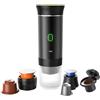 SOUTH AREA Caffettiera portatile 3 in 1 compatibile con capsule Ness-preso, Dolce-Gusto e Caffè macinato - Mini macchina da caffè elettrica con acqua calda USB-C - ideale per viaggi, campeggio e auto