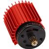 Bnineteenteam Motore 370 Ad Alta Velocità da 52000 Giri/min + Radiatore per Auto WPL D12 RC(rosso) Flauta, Flauta