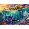 Schmidt 58041 Disney, La Sirenetta - Ursula, Thomas Kinkade, 1000 Pezzi Puzzle