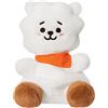 Aurora World Aurora, 61505, BT21 RJ Palm Pal, peluche Eco-Friendly, bianco, 13 cm