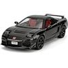 imtfzct 1/32 First Generation NXS modellino auto giocattolo in alluminio pressofuso, modello di auto giocattolo da collezione, regalo per bambini, auto giocattolo con suono, luce e scintilla posteriore (nero)