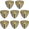 QUARKZMAN 8 Pezzi Proteggi Angoli in Metallo 30 x 30 x 30 mm Angolo di Protezione per Bordo Scatola in Lega di Zinco Angoli Altoparlanti per Mobili Decorativi (Tono Bronzo Vintage)