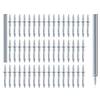 Emezddo 100 pezzi chiodi a doppia testa, battiscopa senza cuciture per pareti senza chiodi, viti di sicurezza invisibili con utensile per manicotto, per decorazioni per la casa (26,5 mm)